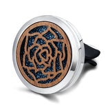 Car Air Freshener Car Perfume Diffuser Clip Car Air Auto Vent Freshener Essential Oil Perfume Locket Natural Wood C011