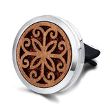 Car Air Freshener Car Perfume Diffuser Clip Car Air Auto Vent Freshener Essential Oil Perfume Locket Natural Wood C011