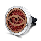 Car Air Freshener Car Perfume Diffuser Clip Car Air Auto Vent Freshener Essential Oil Perfume Locket Natural Wood C011
