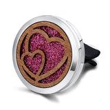 Car Air Freshener Car Perfume Diffuser Clip Car Air Auto Vent Freshener Essential Oil Perfume Locket Natural Wood C011