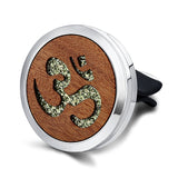 Car Air Freshener Car Perfume Diffuser Clip Car Air Auto Vent Freshener Essential Oil Perfume Locket Natural Wood C011