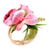 Wedding Bridesmaid Bride Wrist Corsage Woodland Corsage Woven Straw