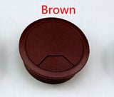 2pcs Hot ABS Desk Wire Hole Cover Base 50mm Office Desk Grommet Table Cable Outlet Port Wire rack organizer Furniture Hardware