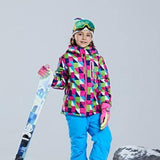 -30 degree Children clothing Set boys girl kids snowboard ski suit Waterproof outdoor sports jacket pants clothes snowsuit teen - shopwishi 