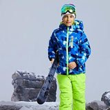 -30 degree Children clothing Set boys girl kids snowboard ski suit Waterproof outdoor sports jacket pants clothes snowsuit teen - shopwishi 