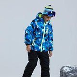 -30 degree Children clothing Set boys girl kids snowboard ski suit Waterproof outdoor sports jacket pants clothes snowsuit teen - shopwishi 