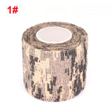 4.5m Camouflage Elastoplast Sports Protector Hunting Disguise Elastic Wrap Tape Self Adhesive Ankle Knee Finger Arm Bandage
