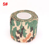 4.5m Camouflage Elastoplast Sports Protector Hunting Disguise Elastic Wrap Tape Self Adhesive Ankle Knee Finger Arm Bandage