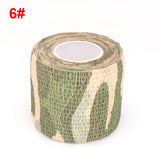 4.5m Camouflage Elastoplast Sports Protector Hunting Disguise Elastic Wrap Tape Self Adhesive Ankle Knee Finger Arm Bandage