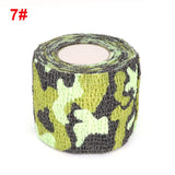 4.5m Camouflage Elastoplast Sports Protector Hunting Disguise Elastic Wrap Tape Self Adhesive Ankle Knee Finger Arm Bandage