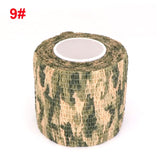 4.5m Camouflage Elastoplast Sports Protector Hunting Disguise Elastic Wrap Tape Self Adhesive Ankle Knee Finger Arm Bandage
