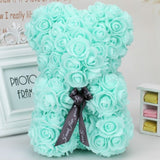 Wedding Flower Bear Decoration Handmade Flowers Cute Fashion Artificial Ornaments Doll Valentines Wedding Flower Basket
