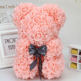 Wedding Flower Bear Decoration Handmade Flowers Cute Fashion Artificial Ornaments Doll Valentines Wedding Flower Basket