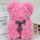 Wedding Flower Bear Decoration Handmade Flowers Cute Fashion Artificial Ornaments Doll Valentines Wedding Flower Basket