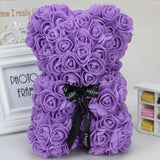 Wedding Flower Bear Decoration Handmade Flowers Cute Fashion Artificial Ornaments Doll Valentines Wedding Flower Basket