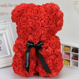 Wedding Flower Bear Decoration Handmade Flowers Cute Fashion Artificial Ornaments Doll Valentines Wedding Flower Basket