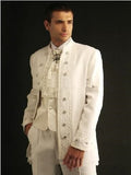 Custom made 3 pieces groom tuxedos wedding suits for men Groom Groomsmen Tuxedos mens wedding suits (Jacket+Pant+Vest+Tie)terno