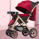 Multifunctional Baby Stroller 3 in 1 Luxury Folding Light carrying belt Suit for Lying Seat bassinet infant carriage bassinet