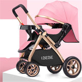 Multifunctional Baby Stroller 3 in 1 Luxury Folding Light carrying belt Suit for Lying Seat bassinet infant carriage bassinet
