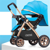 Multifunctional Baby Stroller 3 in 1 Luxury Folding Light carrying belt Suit for Lying Seat bassinet infant carriage bassinet