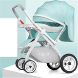 Multifunctional Baby Stroller 3 in 1 Luxury Folding Light carrying belt Suit for Lying Seat bassinet infant carriage bassinet