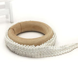 5Meter 12mm Curve Cotton Lace Trim Centipede Braided Ribbon Fabric Handmade DIY Clothes Sewing Supplies Craft Accessories