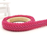 5Meter 12mm Curve Cotton Lace Trim Centipede Braided Ribbon Fabric Handmade DIY Clothes Sewing Supplies Craft Accessories
