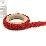 5Meter 12mm Curve Cotton Lace Trim Centipede Braided Ribbon Fabric Handmade DIY Clothes Sewing Supplies Craft Accessories