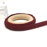 5Meter 12mm Curve Cotton Lace Trim Centipede Braided Ribbon Fabric Handmade DIY Clothes Sewing Supplies Craft Accessories