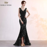NOBLE WEISS Luxurious Prom Dress Deep V Neck Bling Bling Sparkly Hot Sell Corset Exquisite Prom Dresses