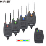1+4 Carp Fishing Alarm Set Sounds and LED Alarming Wireless Fishing Bite Alarm Indicator Electronic with Snag Ear Bar B1228 - shopwishi 