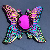 Whale Tri Fidget Hand Spinner Metal Finger Focus Toy Fidget Spinner R188 Electroplate Hybrid Bearing Toys for Children Wholesale