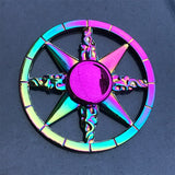 Whale Tri Fidget Hand Spinner Metal Finger Focus Toy Fidget Spinner R188 Electroplate Hybrid Bearing Toys for Children Wholesale