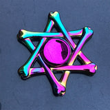 Whale Tri Fidget Hand Spinner Metal Finger Focus Toy Fidget Spinner R188 Electroplate Hybrid Bearing Toys for Children Wholesale