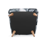 Metallic Cracked Print Accent Occasional Chair
