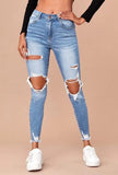 Raw Hem Ripped Skinnies (more color options)