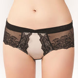 Lace Boyshorts Panty Sheer Sides Rosme Lingerie