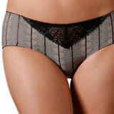 Plus Size Striped Lace Bikini Panty Rosme Polly