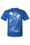 Men's T Shirt Biker Bulldog Cats Suck Canines Rule Tee