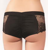 Lace Boyshorts Panty Sheer Sides Rosme Lingerie