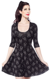 Sourpuss Scorpion 3/4 Sleeve Skater Dress