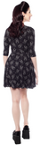 Sourpuss Scorpion 3/4 Sleeve Skater Dress