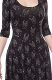 Sourpuss Scorpion 3/4 Sleeve Skater Dress