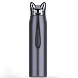 stain resistant Steel Vacuum Flasks  dual Wall Thermos Bottle  320 milli litres
 adorable Cat Fox Ear heating Coffee Tea Milk journey
 Mug