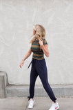 DT Shelby Tie-ankle super-soft pants in Navy