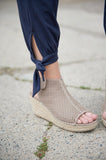 DT Shelby Tie-ankle super-soft pants in Navy
