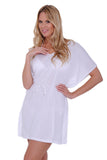 Women's Tie Waist Tunic Swimwear Cover-up Beach