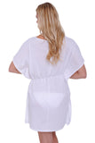 Women's Tie Waist Tunic Swimwear Cover-up Beach