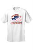 USA Flag T Shirt Men's Property of Athletic Dept.