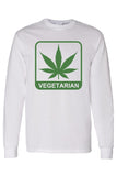 Men's/Unisex Funny "Vegetarian" Long Sleeve T-shirt